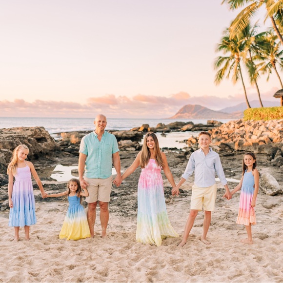 Tiare Hawaii - Kids Avisa Dress Blueberry Ombré 8-10 - Picture 7 of 7